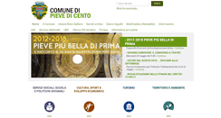 Desktop Screenshot of comune.pievedicento.bo.it