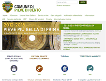 Tablet Screenshot of comune.pievedicento.bo.it